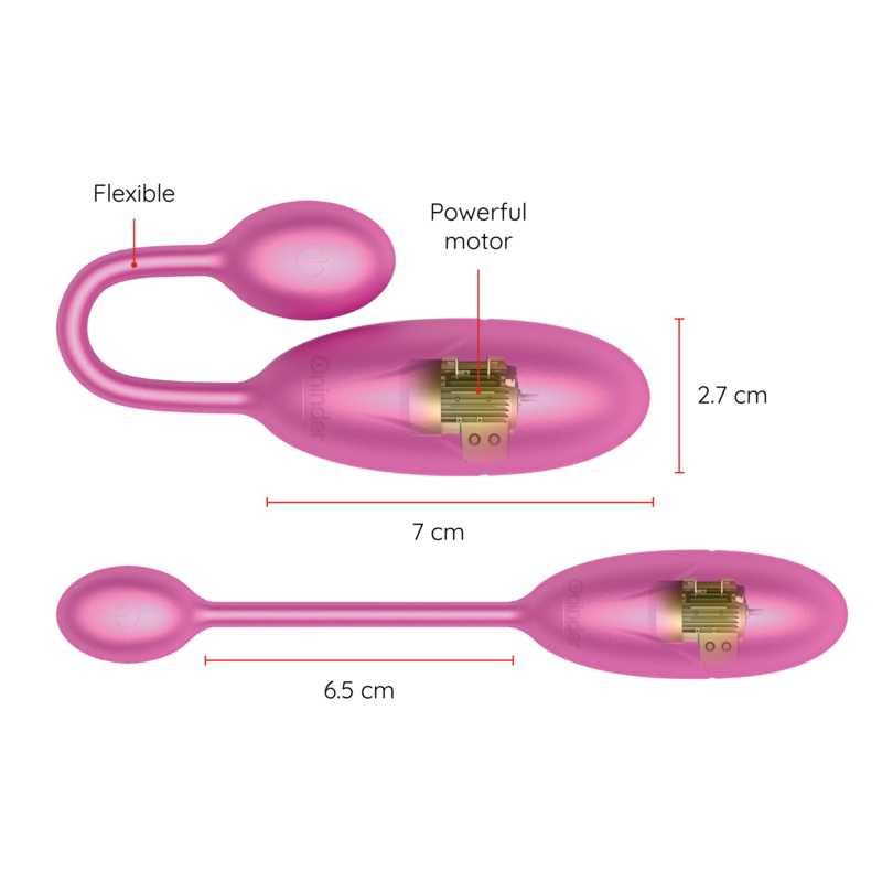 Oninder Denver Vibrating Egg Pink - Huevo Vibrador con App