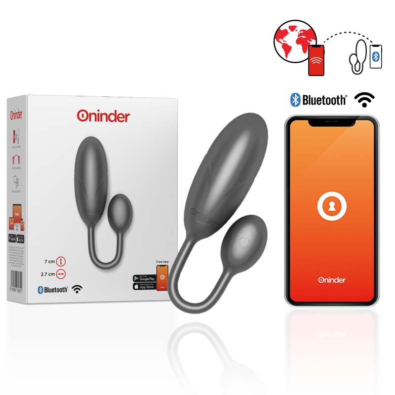 Oninder Denver Vibrating Egg Black - Huevo Vibrador con Control por App
