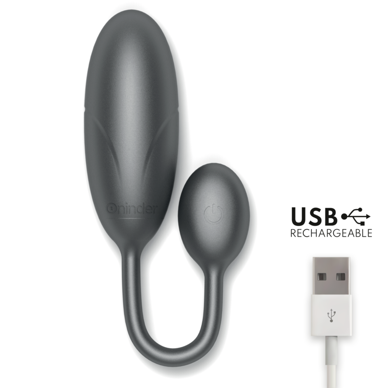 Oninder Denver Vibrating Egg Black - Huevo Vibrador con Control por App