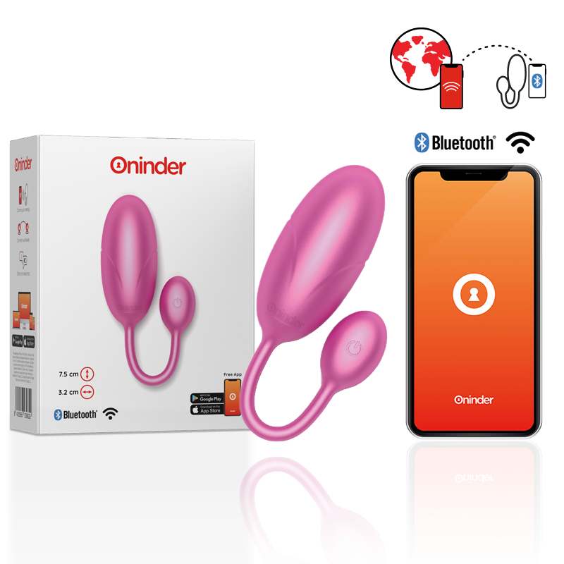 Oninder Tokyo Vibrating Egg Pink - Huevo Vibrador con App