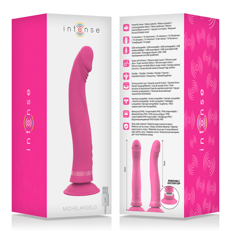 Intense Michelangelo Pink - Vibrador de Silicona