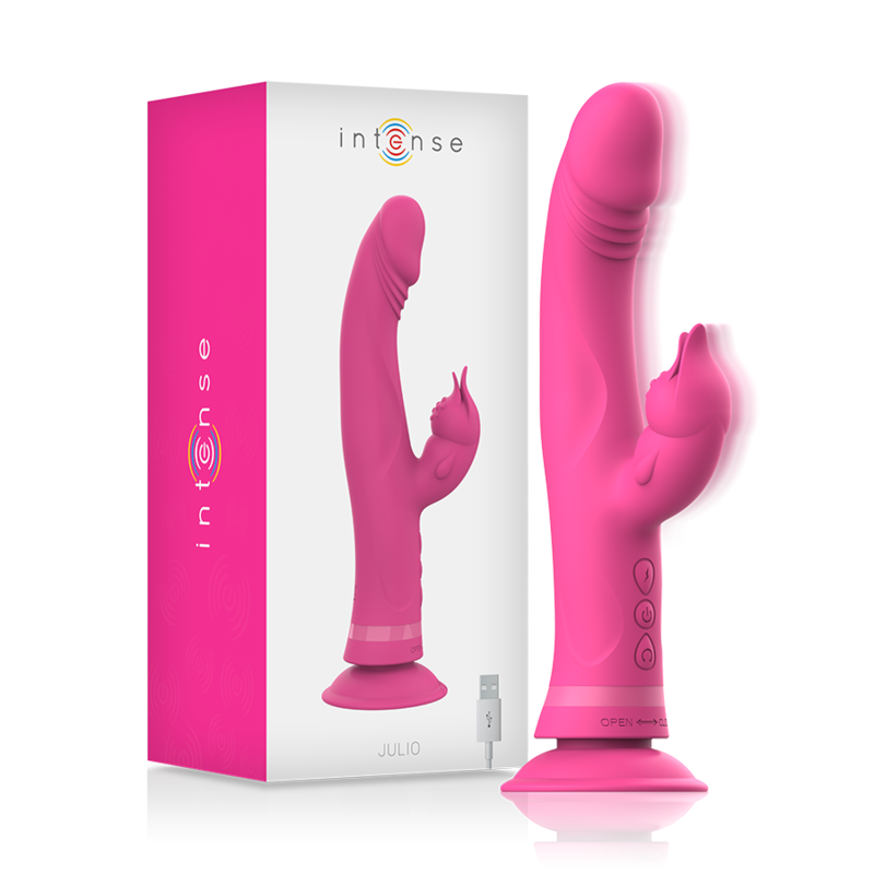 Intense Julio Rabbit Vibrator - Silicona Rosa