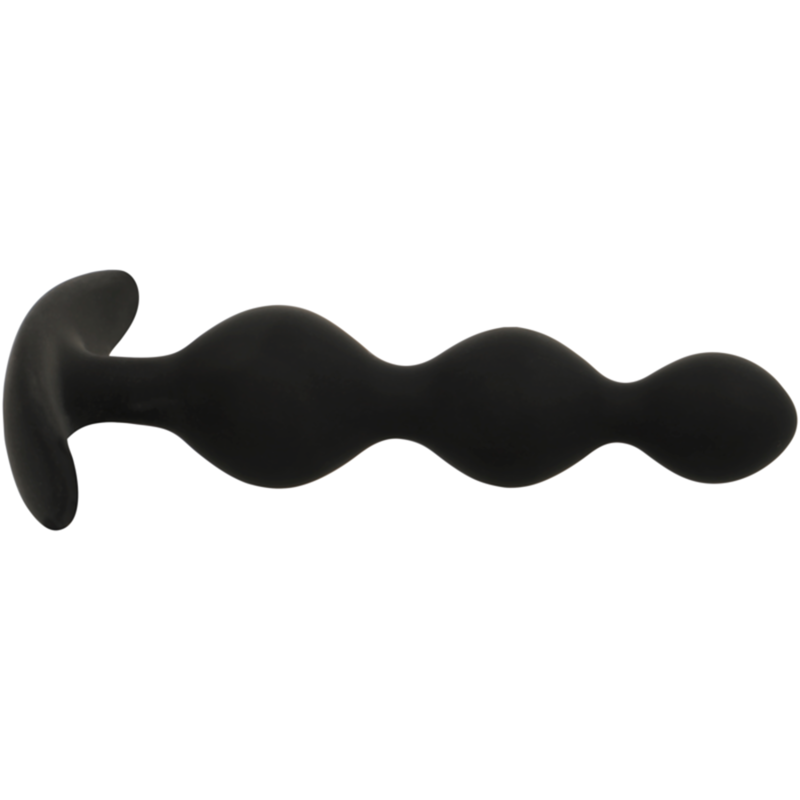 BLACK&SILVER Rupert - Cadena de Bolas Anales 10 cm Silicona