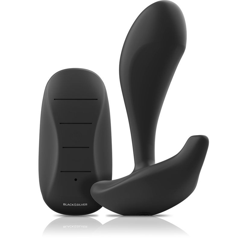 BLACK&SILVER Dwayne - Plug Anal Vibrant con Mando a Distancia