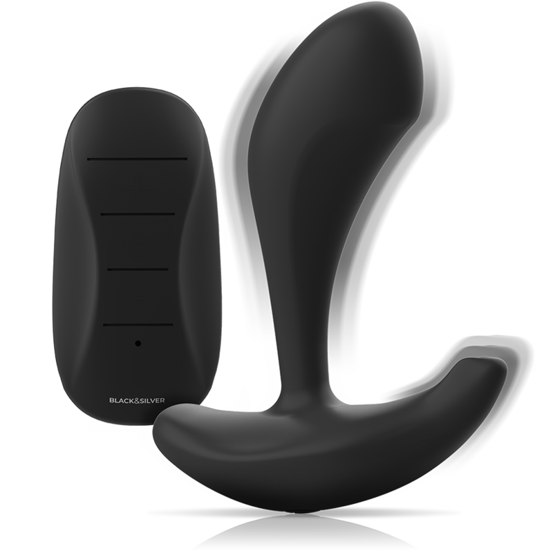 BLACK&SILVER Dwayne - Plug Anal Vibrant con Mando a Distancia