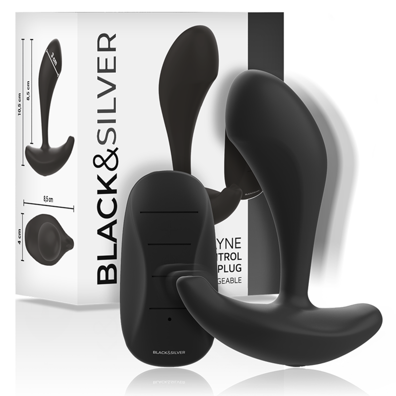 BLACK&SILVER Dwayne - Plug Anal Vibrant con Mando a Distancia