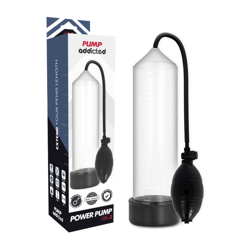 Pump Addicted RX3 Bomba de Erección Transparente