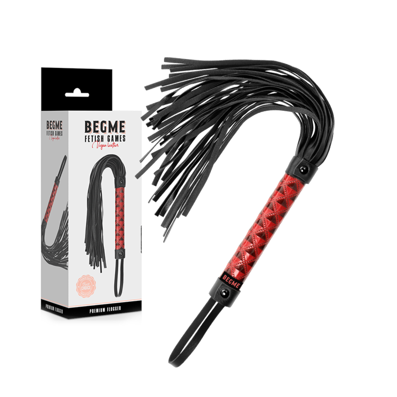 BEGME Red Edition Flogger Cuero Vegano