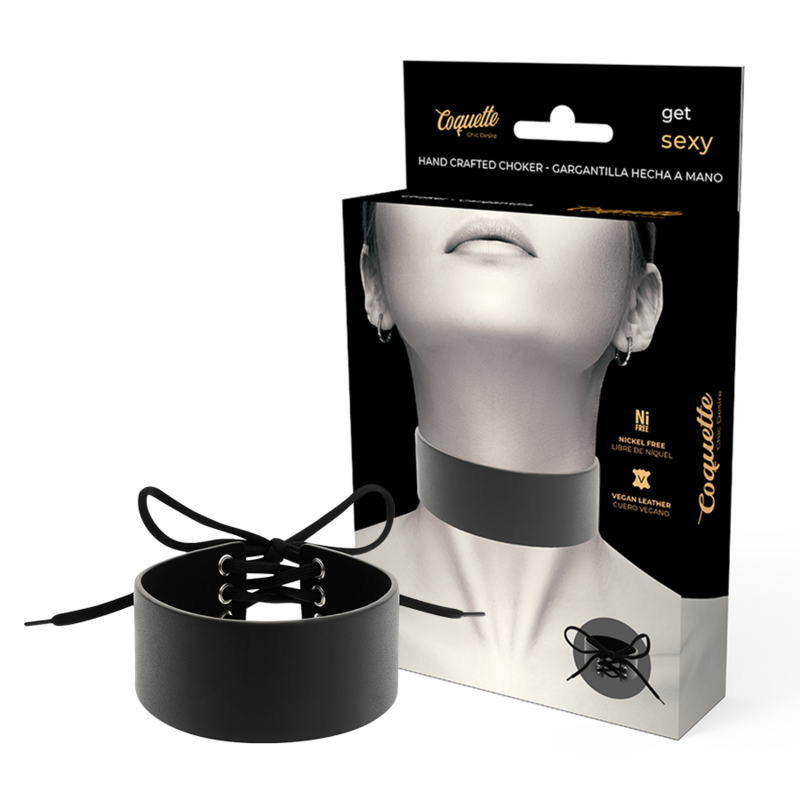 Coquette Chic Desire - Choker de Cuero Vegano
