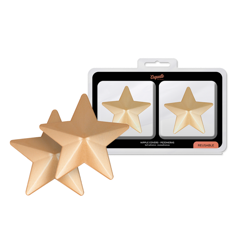 Coquette Chic Desire - Cubre Pezones Estrellas Doradas