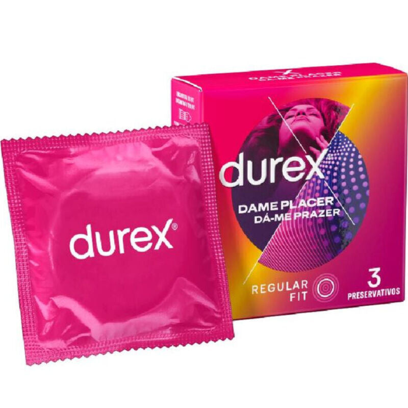 Durex Dame Placer - Preservativos con Textura (3 Unidades)