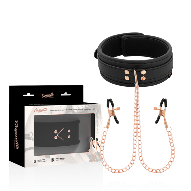 Coquette Fantasy Collar con Pinzas Pezones
