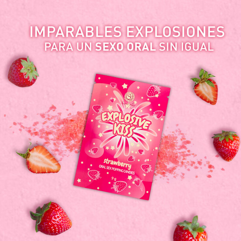Secretplay Strawberry Explosive Candies - Caramelos de Fresa