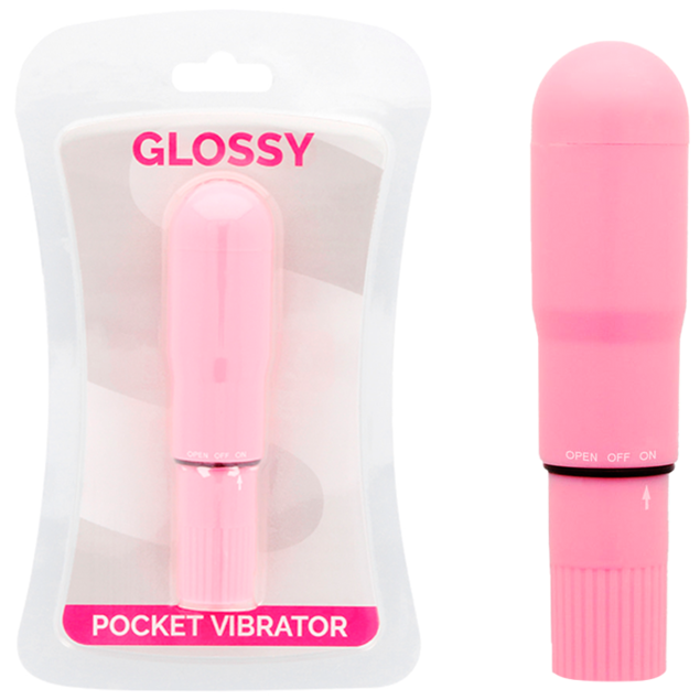 Glossy Pocket Vibrator Pink - Estimulador Compacto