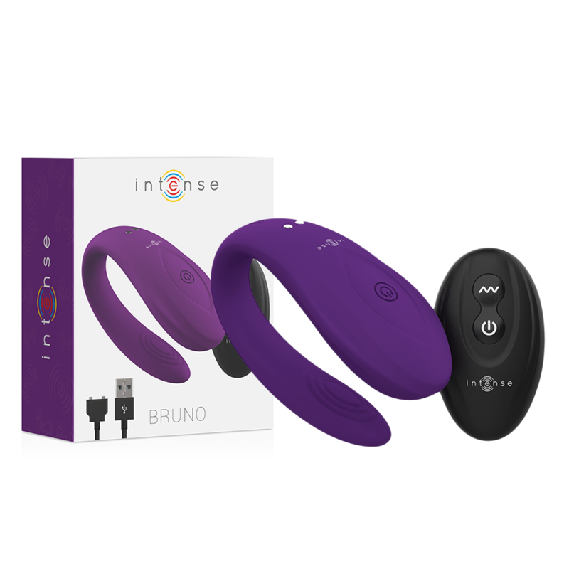 Intense Bruno Partner Double Lilac - Vibrador para Parejas con Control Remoto