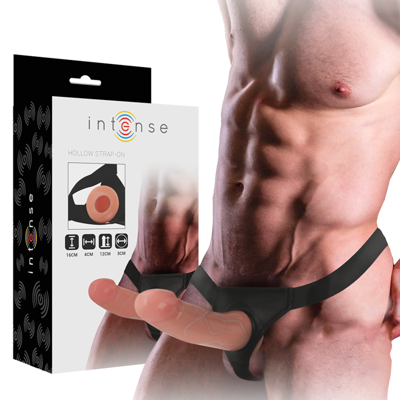 Intense Hollow Harness with Dildo 16 x 3 cm