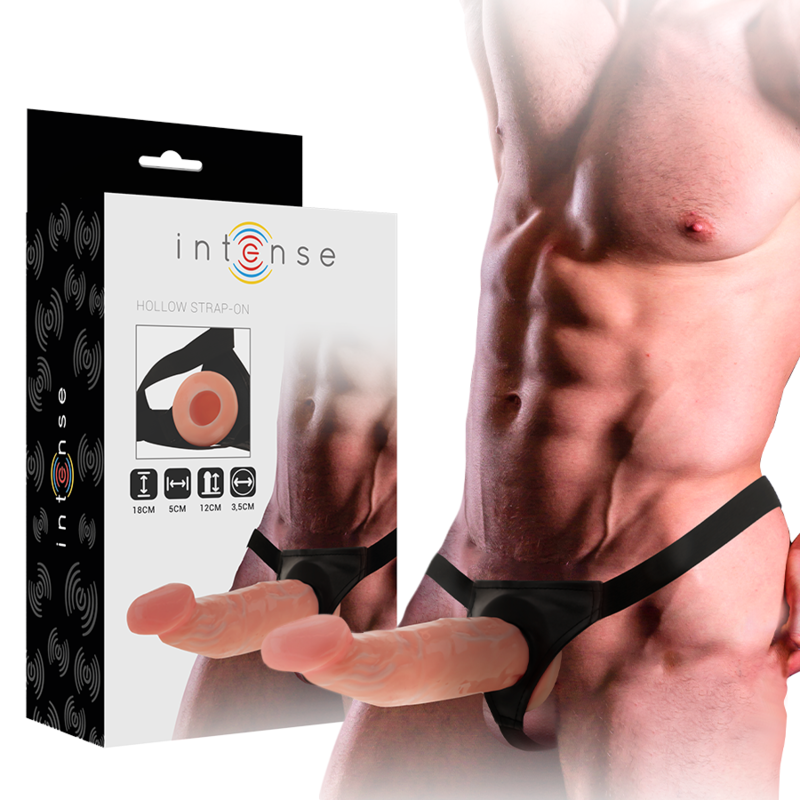Intense Hollow Harness with Dildo 18 x 3.5 cm