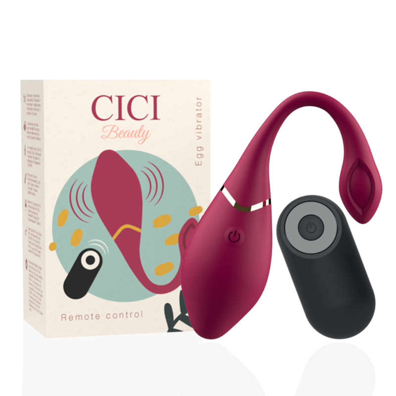 Cici Beauty Premium Silicone Egg Vibrator con Mando a Distancia