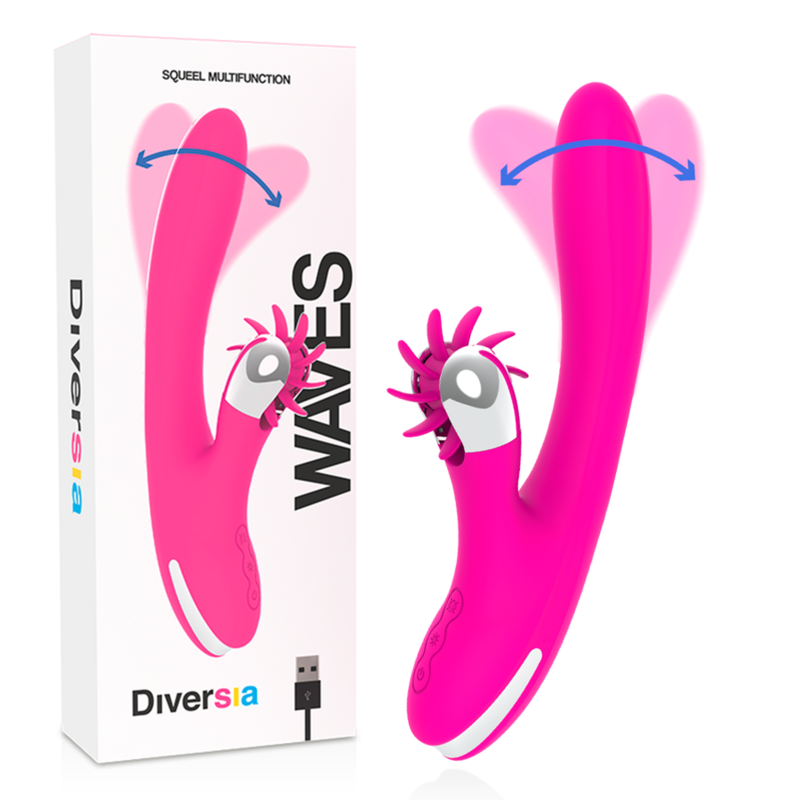 Diversia Bunny Waves 24 cm - Vibrador de Diseño Ergonómico