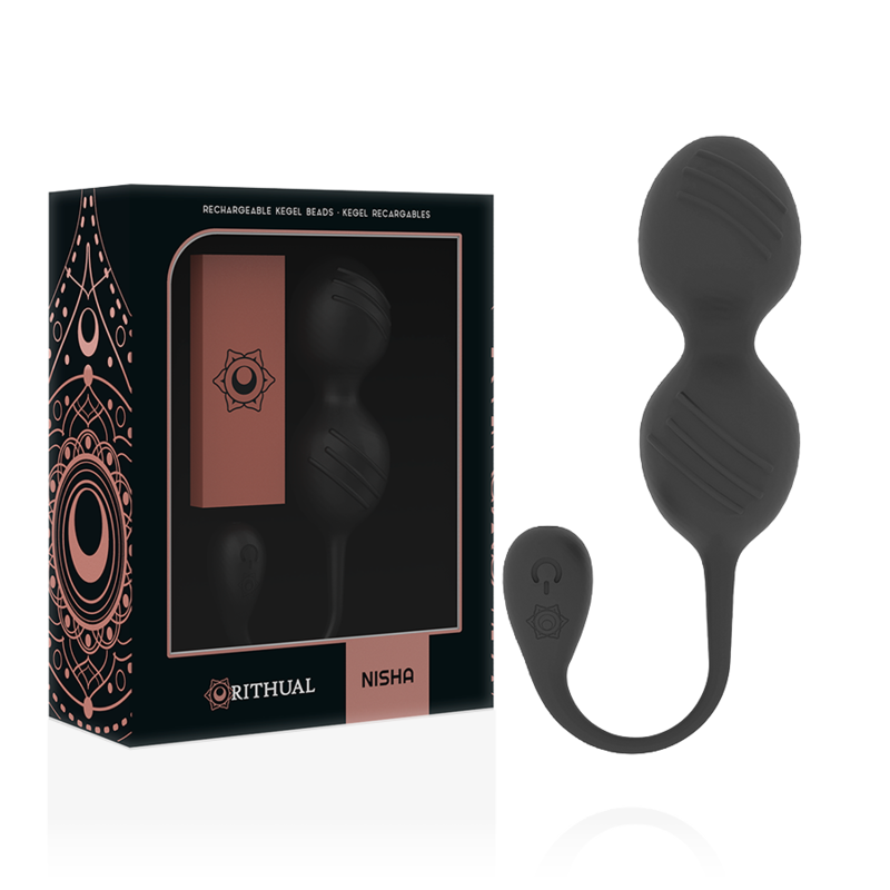 Rithual Nisha Bolas Chinas Recargables Vibrantes Negro