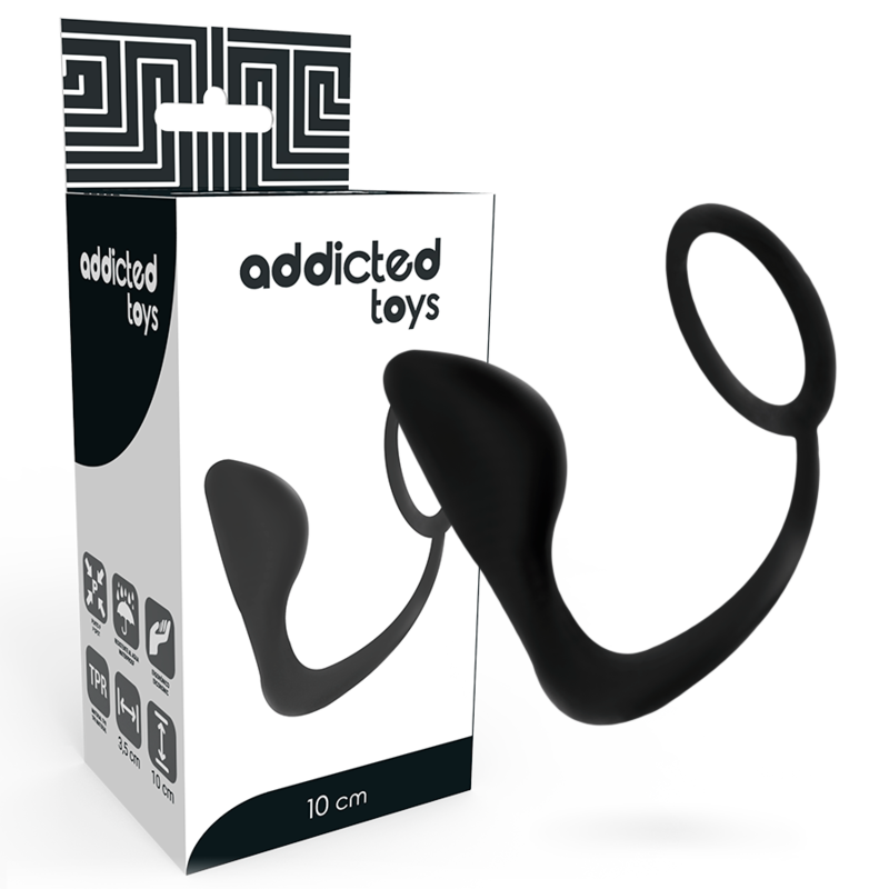 Plug Anal con Anillo Pene Addicted Toys - 150g