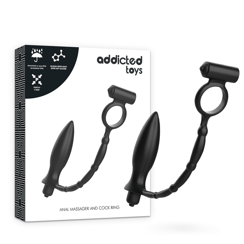 Plug Anal con Anillo Vibrante ADDICTED TOYS