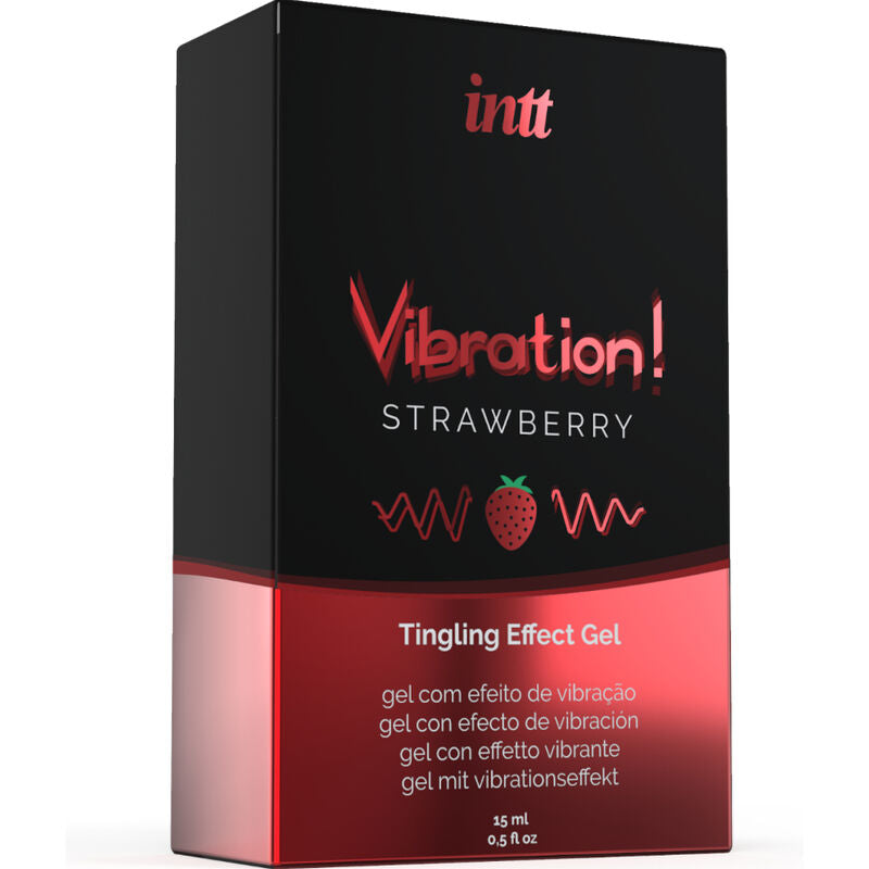 INTT Gel Estimulante Íntimo Líquido Vibrador Fresa 15 ml