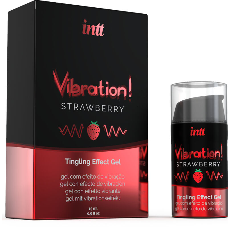 INTT Gel Estimulante Íntimo Líquido Vibrador Fresa 15 ml