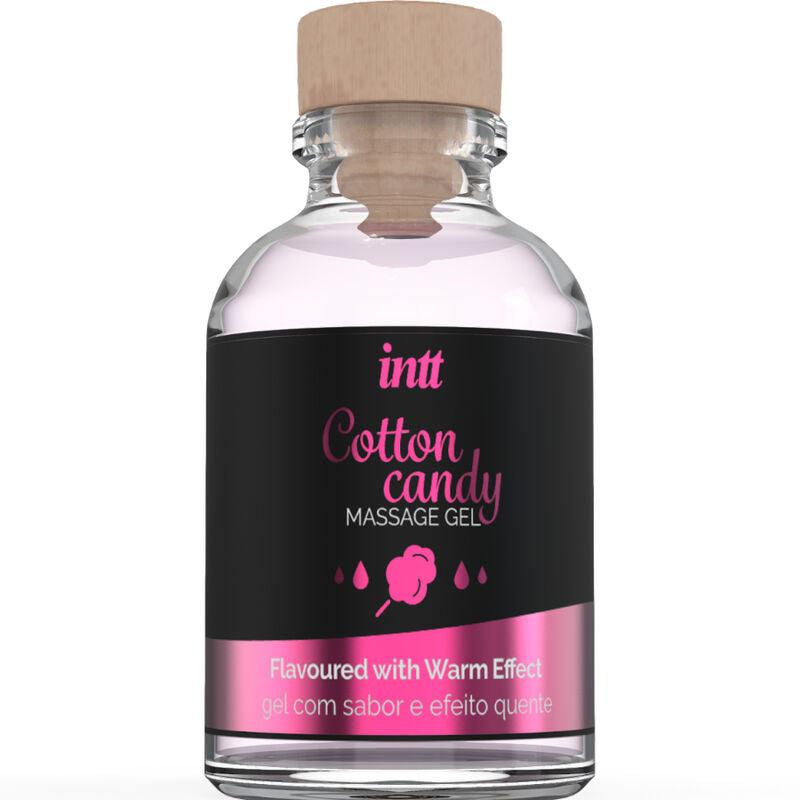 Gel de Masaje INTT Sabor Algodón de Azúcar con Efecto Calor