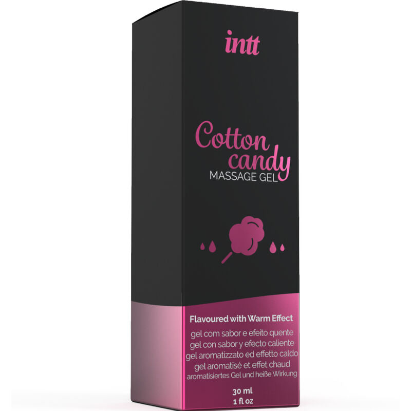 Gel de Masaje INTT Sabor Algodón de Azúcar con Efecto Calor