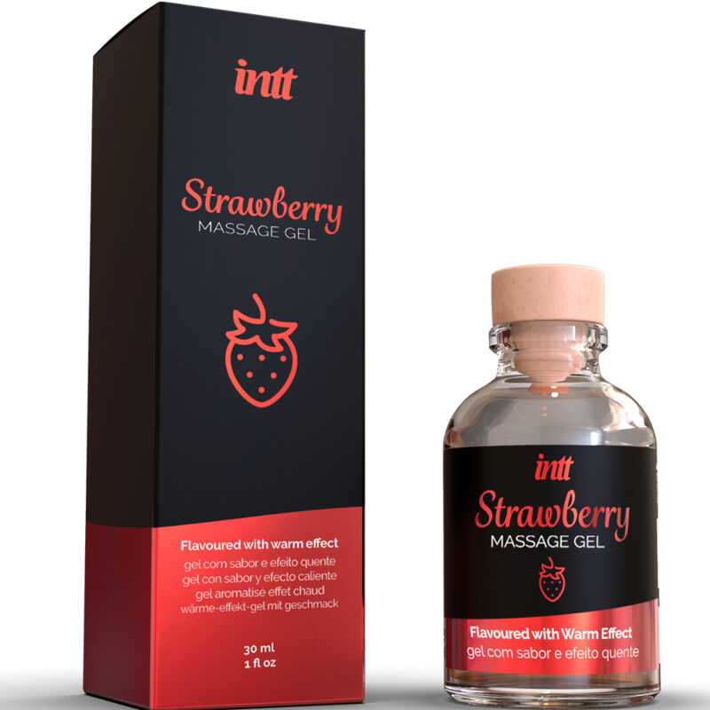 Gel de Masaje Intt Sabor Fresa - Efecto Calor