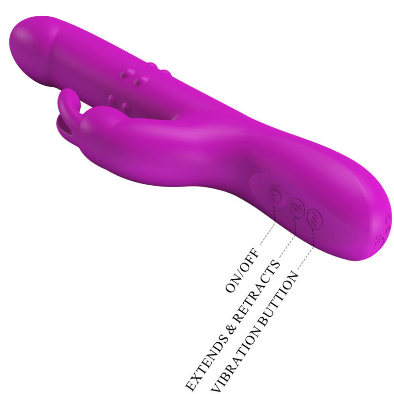 Pretty Love Reese Vibrador con Rotación Púrpura