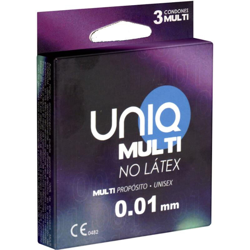 UNIQ Multi Latex Free Condoms - Pack 3 Unidades