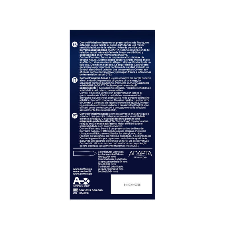 Control Adapta Preservativos 24 Unidades - Máxima Sensibilidad
