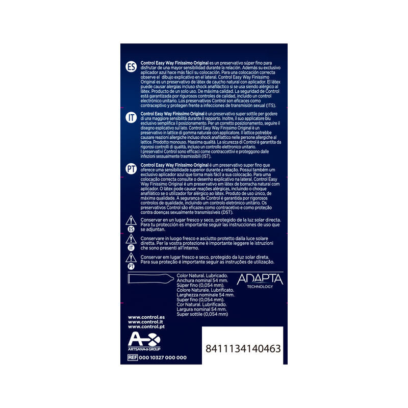 Control Adapta Easy Way Finissimo - Pack 10 Unidades