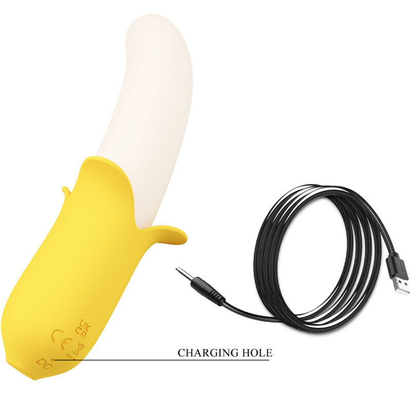 Pretty Love Banana Geek - Vibrador de Silicona con 7 Modos de Vibración