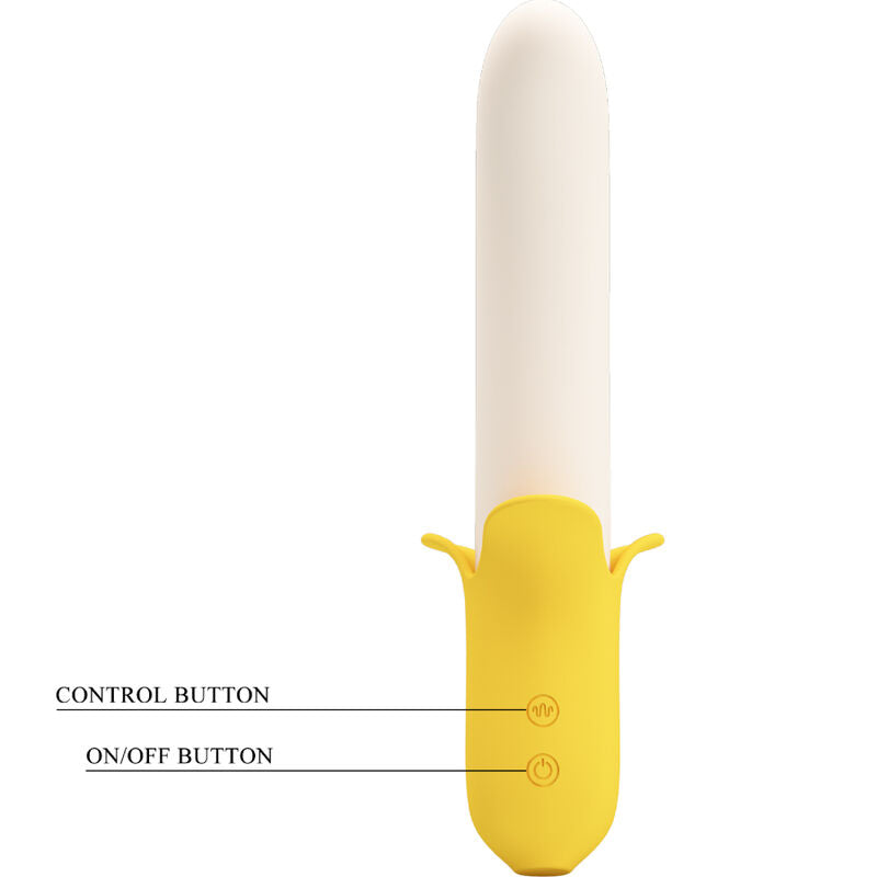 Pretty Love Banana Geek - Vibrador de Silicona con 7 Modos de Vibración