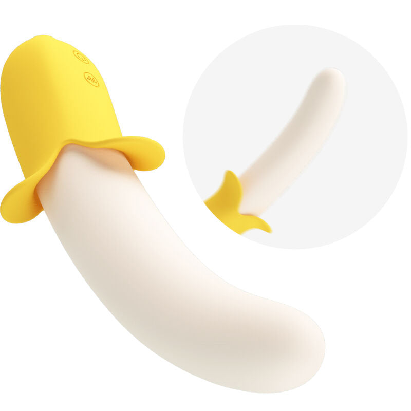 Pretty Love Banana Geek - Vibrador de Silicona con 7 Modos de Vibración
