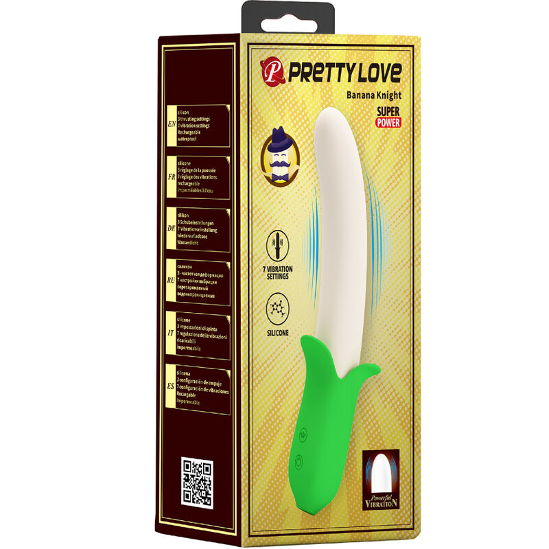Pretty Love Banana Knight Super Power 7 - Vibrador de Silicona