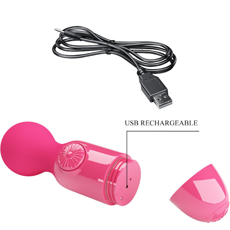 Pretty Love Magenta Mini Personal Massager - Masajeador Compacto de Alta Potencia