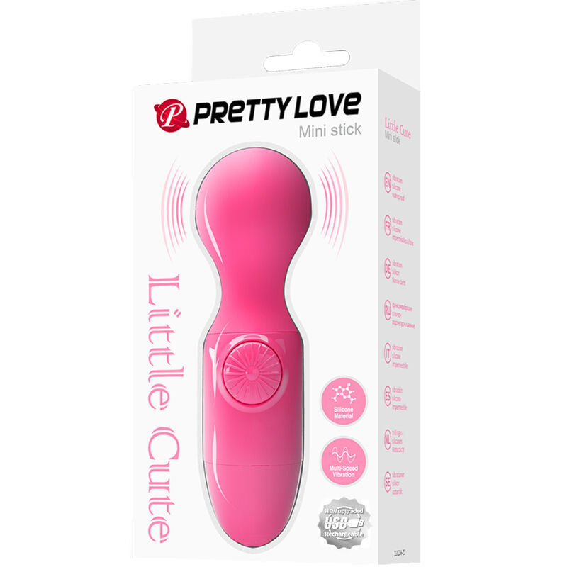 Pretty Love Magenta Mini Personal Massager - Masajeador Compacto de Alta Potencia