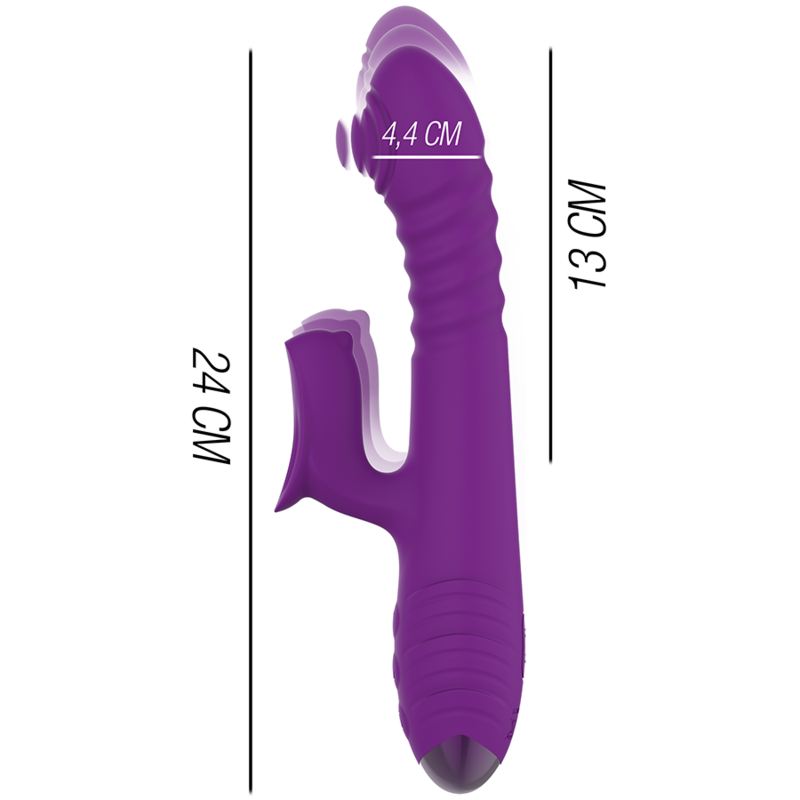 Intense Iggy Vibrador Recargable Multifunción con Estimulador de Clítoris