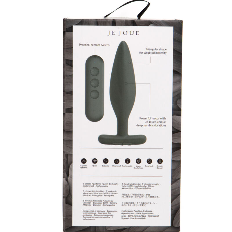 Je Joue Egon Plug Anal Vibrador Recargable con Control Remoto Bluetooth