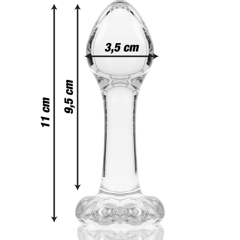 Nebula Series by Ibiza - Plug Anal Modelo 2 Cristal Borosilicato Transparente 11 cm