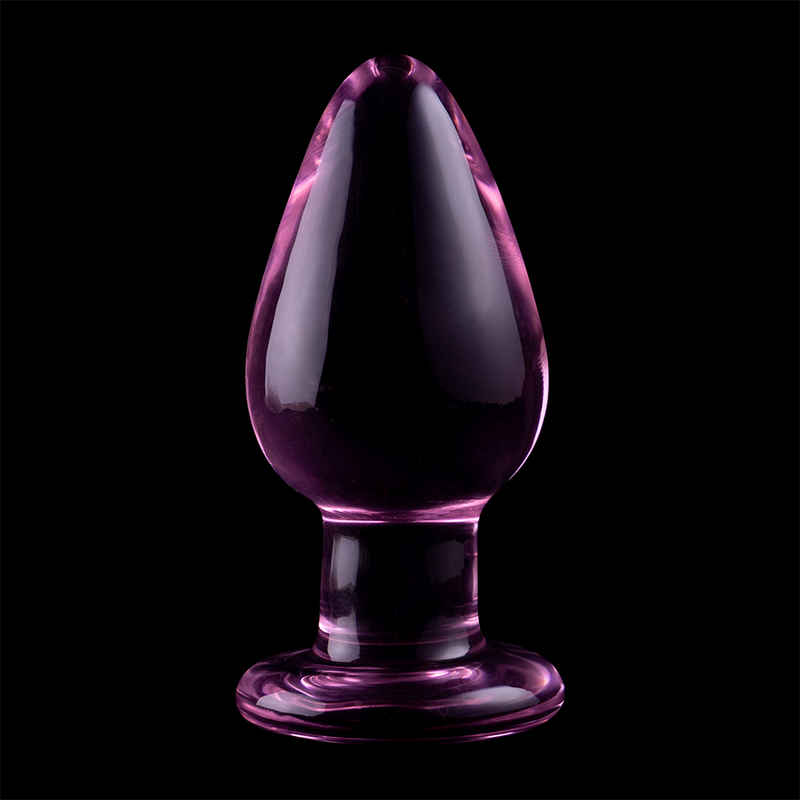 Nebula Series Plug Anal Vidrio Borosilicato Rosa 11x5 cm