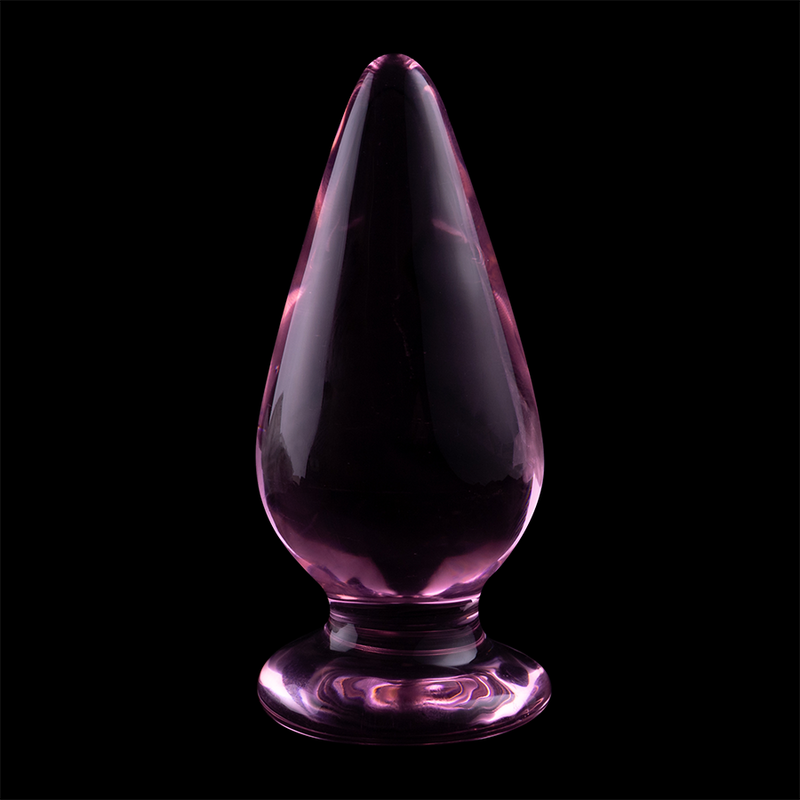 Nebula Series Model 4 - Plug Anal Borosilicate Glass 11x5 cm Rosa