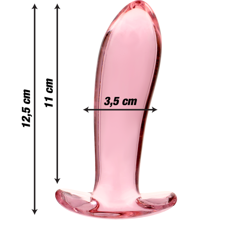 Nebula Series by Ibiza Modelo 5 - Plug Anal Cristal Borosilicato Rosa 12.5 cm