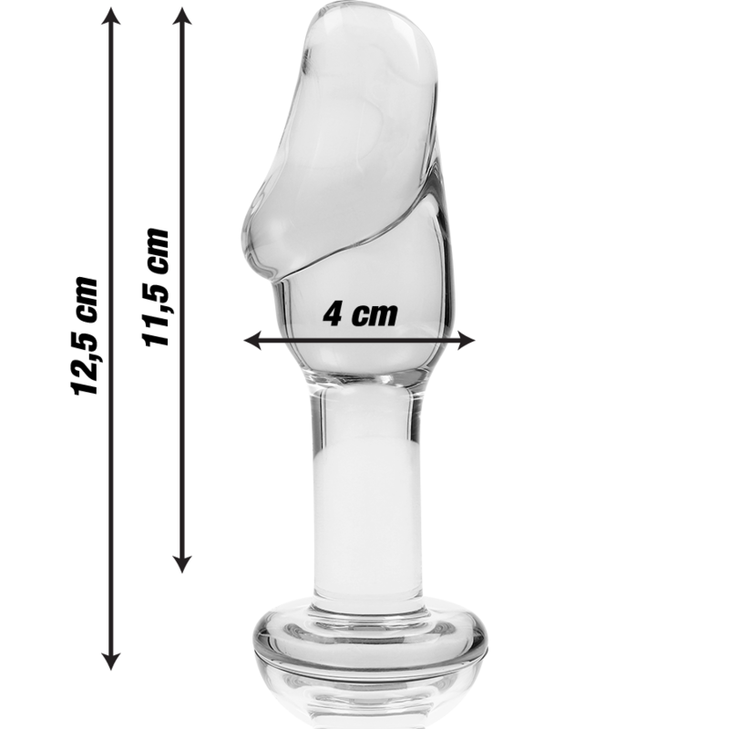 Nebula Series Model 6 - Plug Anal Cristal Borosilicato Transparente 12.5 cm