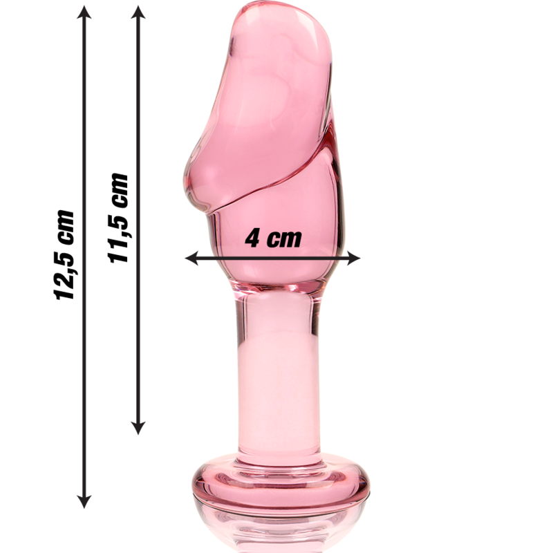 Nebula Series by Ibiza Modelo 6 - Plug Anal Cristal Borosilicato Rosa 12.5 cm