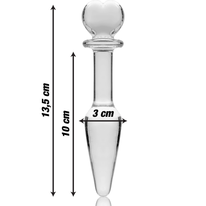 Nebula Series Model 7 - Plug Anal Vidrio Borosilicato Transparente 13.5 cm